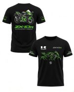 تیشرت موتوری طرح Kawasaki ZX-10R کد T020
