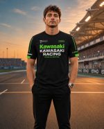 تیشرت موتورسواری طرح Kawasaki کد T017 - Image 2