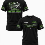 تیشرت طرح Kawasaki NinjaH2R کد T021