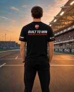 تیشرت موتور طرح Ducat Built to Win کد T023 - Image 3